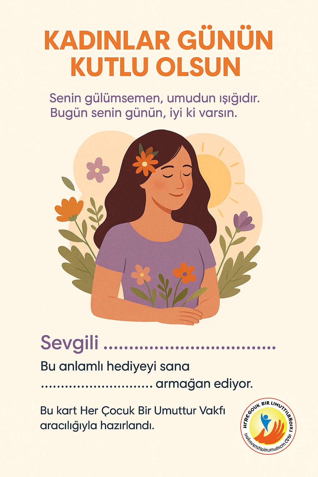 Kadınlar Günü Kartı